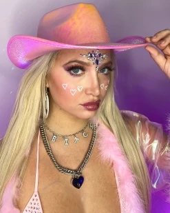 AE Gunslinger Iridescent Cowboy Hat -ravewonder store 104