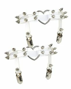 AE 2pc Heart Spiked Faux Leather Leg Garters -ravewonder store 10 259058a3 f7b1 45b1 a5b0 2160acd227e0