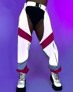 AE Trip The Light Pink Reflective Chaps