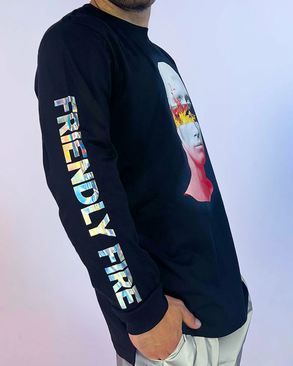 Space Yacht Friendly Fire Long Sleeve Tee 4 Space Yacht Friendly Fire Long Sleeve Tee - Image 2