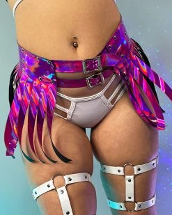 Daisy's Corsets Fuchsia Feelz Fringe Skirt
