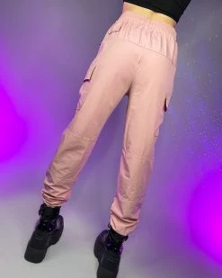AE Pretty Pink Unisex Water Resistant Cargo Joggers -ravewonder store 12 35c85d2d 9e82 4699 89d8 7bde4f39b091