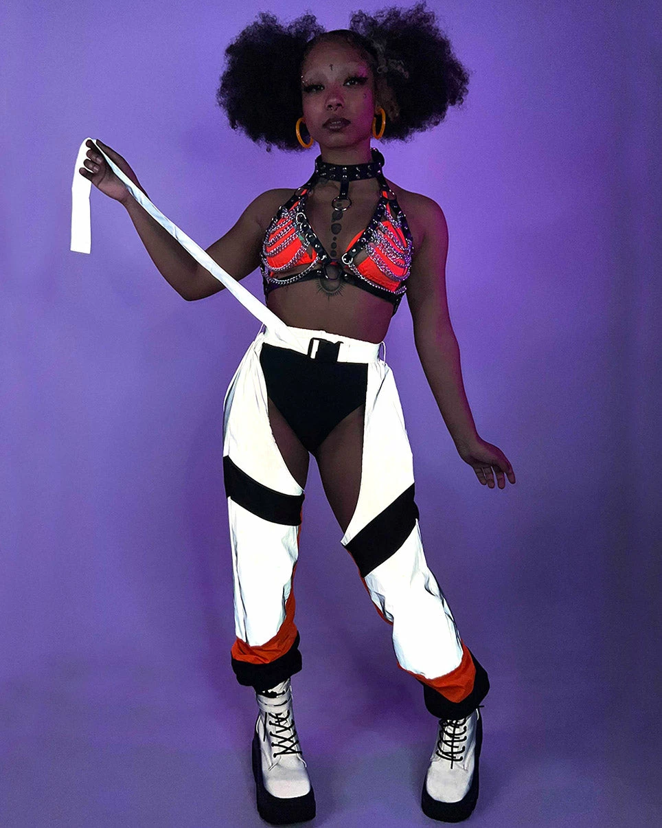 AE Trip The Light Orange Reflective Chaps 13 AE Trip The Light Orange Reflective Chaps - Image 11