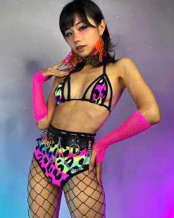 Elizabeth Acid Jungle High Waist Thong Bottoms -ravewonder store 13 ca721d3f ed7e 4775 a3c3 dfe513685f04