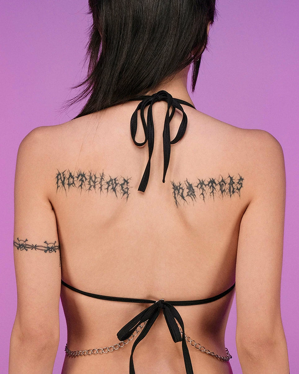 Bodyzone Sugar Baby Black Chained Tri Top 3 Bodyzone Sugar Baby Black Chained Tri Top - Image 3