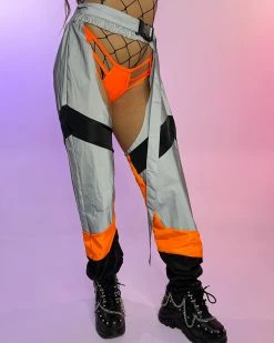 AE Trip The Light Orange Reflective Chaps