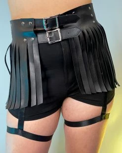 Daisy's Corsets Fringe Society Vegan Leather Skirt -ravewonder store 19 11aa5480 fcd1 454d 8047 d77f022efbc9