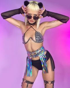 OhYes Fashion Black Double Crossed Diamonds Bustier -ravewonder store 1 365a44a9 6dde 45c3 b605 dfec0f4bc126