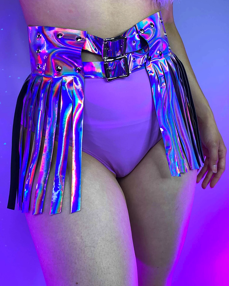 Daisy's Corsets Lavender Dreamz Fringe Skirt 3 Daisy's Corsets Lavender Dreamz Fringe Skirt - Image 3