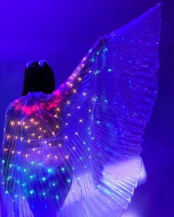AE Rainbow LED Light-Up Winged Cape