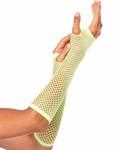 Leg Avenue Fishnet Fingerless Gloves -ravewonder store 202403122 main