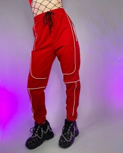 AE Red Reflective Unisex Joggers -ravewonder store 20 55e70bd8 c8ee 451f 8cfe eea1ec6a0a67