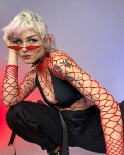 Leg Avenue Long Sleeve Fishnet Bodysuit -ravewonder store 20 8c324781 cbfc 4381 bcf6 6531de1dcf33