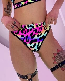 Elizabeth Acid Jungle Cheeky High-Cut Bottoms