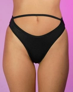 Roma Black Kinetic Keyhole Bottoms