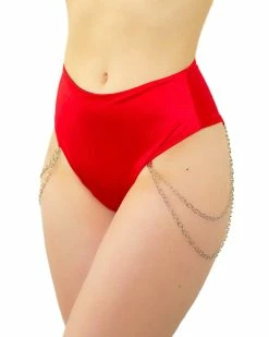 Bodyzone Techno Bish Chain High-Waist Shorts -ravewonder store 22 d57f5543 711b 4371 9d07 c32033426815