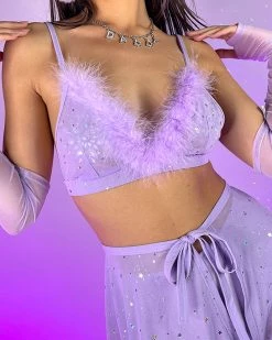 OhYes Fashion Bubble-icious Sheer Fur Bralette -ravewonder store 26 45720b6b a0b9 4f58 a5a3 c4c2b9053b4c