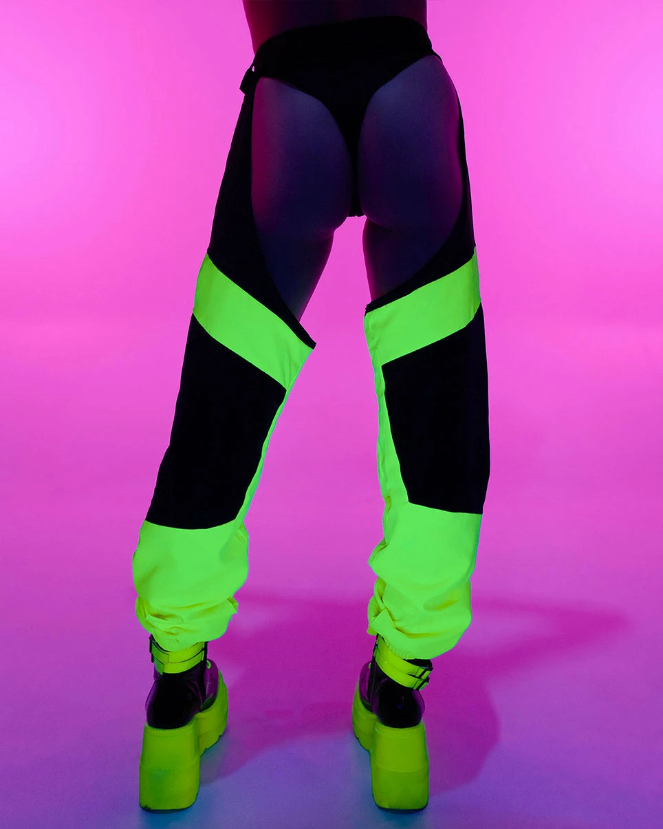 AE Toxic Green Chaps 4 AE Toxic Green Chaps - Image 2