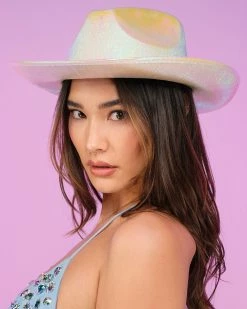 AE Gunslinger Iridescent Cowboy Hat -ravewonder store 33 c4145f2e 830b 42ab af86 0585873b2526