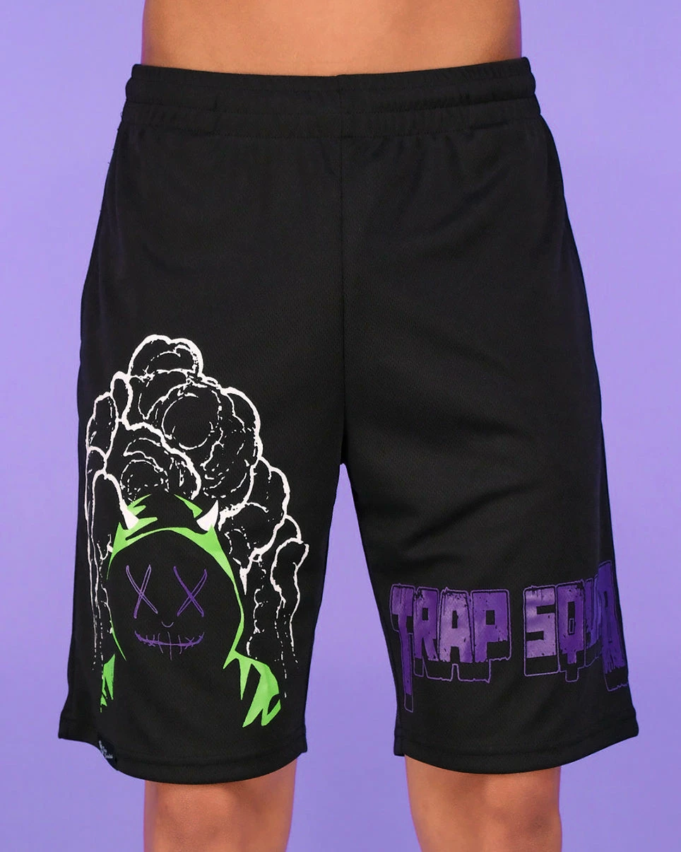 Jarmoo Trap Squad Blacklight Basketball Shorts 3 Jarmoo Trap Squad Blacklight Basketball Shorts