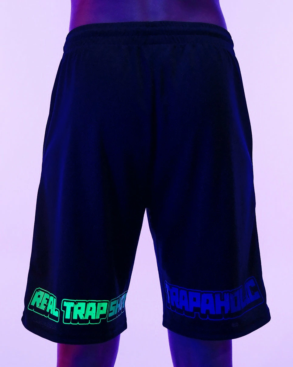 Jarmoo Trap Squad Blacklight Basketball Shorts 4 Jarmoo Trap Squad Blacklight Basketball Shorts - Image 2