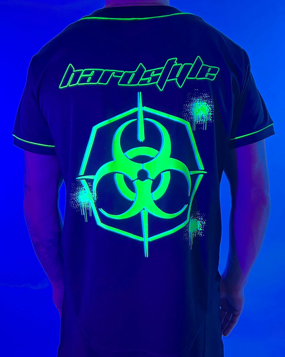 Jarmoo Biohazard Hardstyle Blacklight Green Jersey 5 Jarmoo Biohazard Hardstyle Blacklight Green Jersey - Image 3