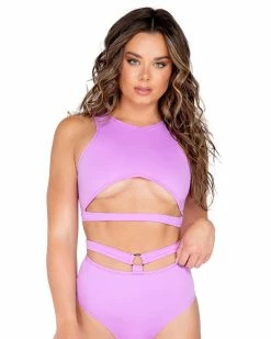 Roma Candy Lane Cropped Underboob Top -ravewonder store 3972 3971 L