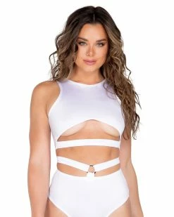Roma Candy Lane Cropped Underboob Top -ravewonder store 3972 3971 W