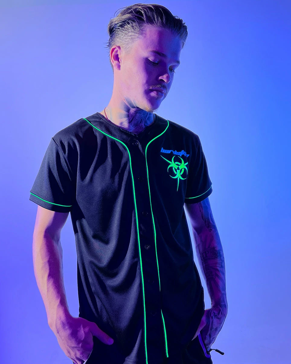 Jarmoo Biohazard Hardstyle Blacklight Green Jersey 14 Jarmoo Biohazard Hardstyle Blacklight Green Jersey - Image 12
