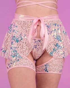 J. Valentine Pink Blush Sequin Net Tie Skirt 11 J. Valentine Pink Blush Sequin Net Tie Skirt -ravewonder store 3 5927f2f4 be94 43b4 a620 6db2013b4c33