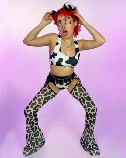 Bodyzone Moo I'm A Cow Mesh Flare Chaps 9 Bodyzone Moo I'm A Cow Mesh Flare Chaps -ravewonder store 3 d2278047 6bf6 4385 95ce 12566bfc84cb