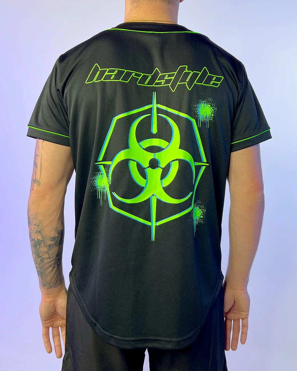 Jarmoo Biohazard Hardstyle Blacklight Green Jersey 10 Jarmoo Biohazard Hardstyle Blacklight Green Jersey - Image 8