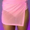 OhYes Fashion Pink Pray For Me Mesh Skirt