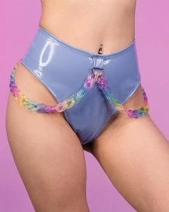 J. Valentine Lavender Kandi Kid High Waist Thong