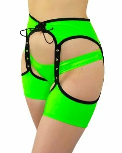 Bodyzone Spur You On Chaps With Lace-Up And Grommet Detail 42 Bodyzone Spur You On Chaps With Lace-Up And Grommet Detail -ravewonder store 43