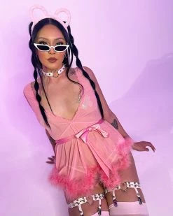 Roma Sweetie Mesh Babydoll Dress -ravewonder store 43 2433bcb9 7152 49db 84c9 68e460013710