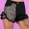 AE Studded & Stunnin' Black Denim Shorts