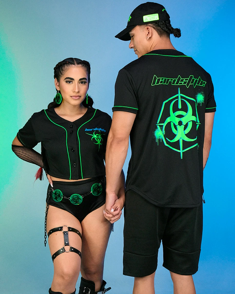 Jarmoo Biohazard Hardstyle Blacklight Green Jersey 9 Jarmoo Biohazard Hardstyle Blacklight Green Jersey - Image 7