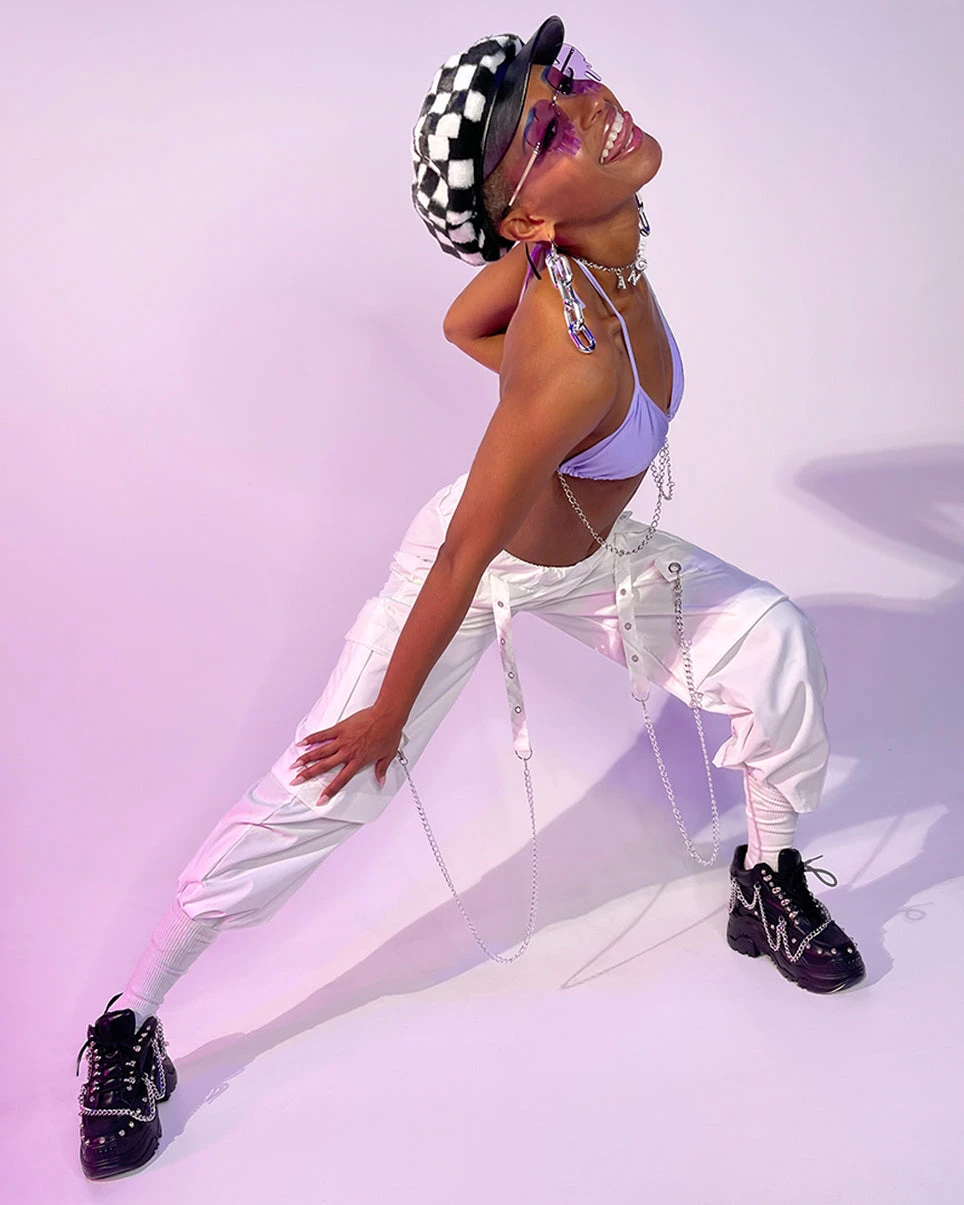 AE 90's Baby White Oversize Cargo Pants 10 AE 90's Baby White Oversize Cargo Pants - Image 8