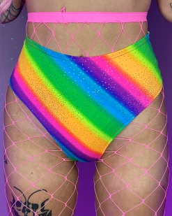 J. Valentine Over The Rainbow High Waist Shorts -ravewonder store 46