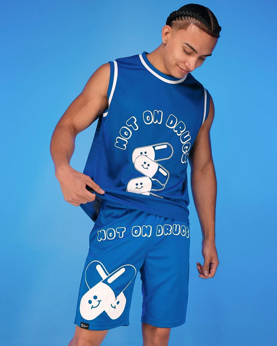 Jarmoo Not On Drugs Basketball Shorts 4 Jarmoo Not On Drugs Basketball Shorts - Image 2
