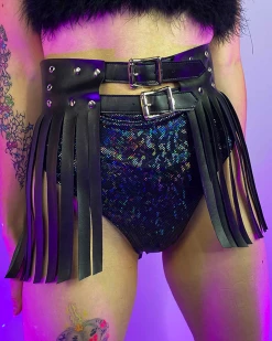 Daisy's Corsets Fringe Society Vegan Leather Skirt -ravewonder store 4 011b8445 77ef 4f94 be1a 304ed7737048