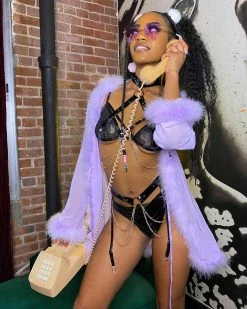 Roma 2pc Lustful Habit Black Lingerie Set