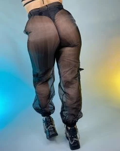 AE Black Sheer Ambition Organza Pants -ravewonder store 4 dc3af6b5 2ec6 410f 8d1d 312a480d4984