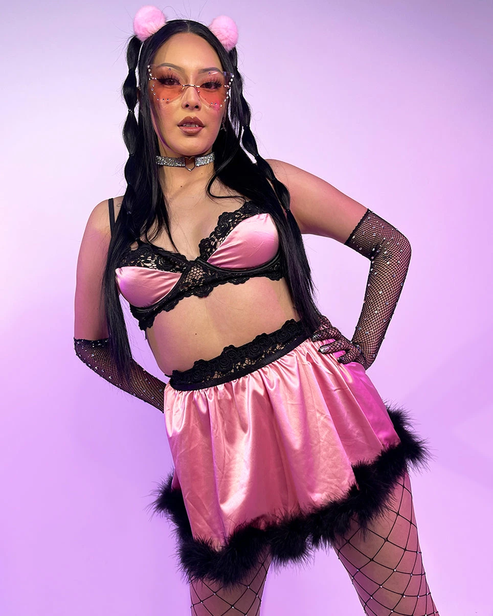 Roma Pretty In Pink 2pc Lingerie Set 6 Roma Pretty In Pink 2pc Lingerie Set - Image 4