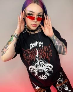 Jarmoo Death By Wubs Headbanger Tee -ravewonder store 57 0efaa491 7490 4e41 be13 5c5ab65caa9d