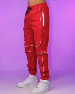 AE Red Reflective Unisex Joggers
