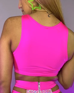 Roma Candy Lane Cropped Underboob Top -ravewonder store 5 63c28278 0407 4188 9c51 36fa951808ae