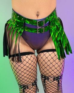 Daisy's Corsets Green Envy Fairy Fringe Skirt