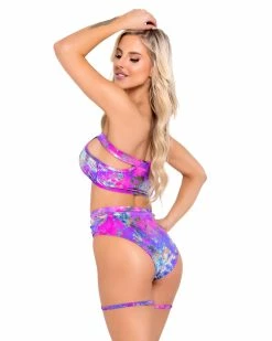 Roma Violet Rebel Keyhole Garter Bottoms -ravewonder store 6056 6057 PM Back